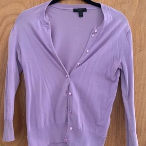 J Crew Lilac Jackie Cardigan